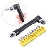 10 Pieces Screwdriver Bits Set L-Shaped Extension Handle Double Head