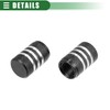 X AUTOHAUX Universal Tire Valve Stem Caps, 17mm, Aluminum Alloy,