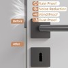 3Pcs×196" Wedge-Shape Foam Window Weather Stripping Door Seal Strip,Soundproofing Frame