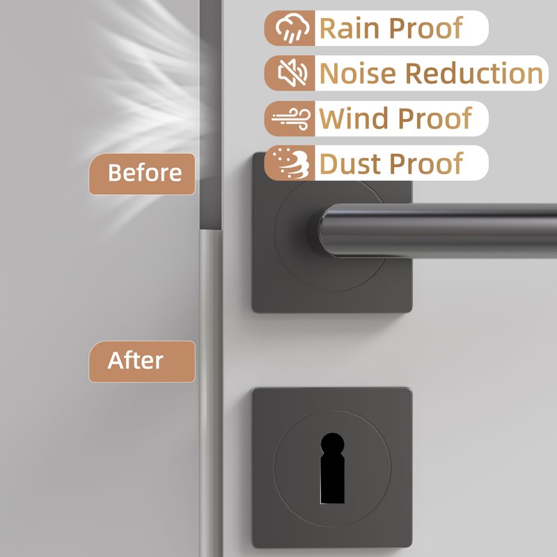 3Pcs×196" Wedge-Shape Foam Window Weather Stripping Door Seal Strip,Soundproofing Frame