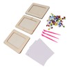 3Set DIY Wooden Picture Frame Making Kit Unfinished Solid Wood