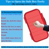 AMIR Travel Safe Lock Box, Waterproof Combination Security Cash Box,