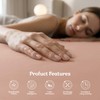 Oxford Homeware Peach Double Fitted Sheet -100% Brushed Microfibre 1800