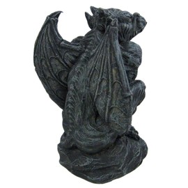 Poised Protector Winged Gargoyle Statue Guardian