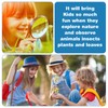 FNANJWQ 6 Pcs Kids Magnifying Glasses, 5X Colorful Portable Handheld