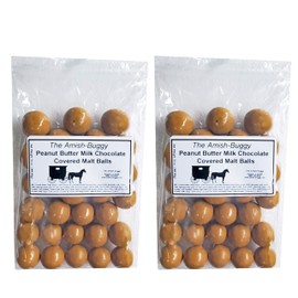 Arndts Fudgery Premium Chocolate Covered Candy (Peanut Buttery Malted Milk Balls (2-13 oz. Bags))