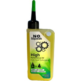 No Squeak High Performance Oil, 3.4 oz, Multi-Purpose Bike Chain Lubricant