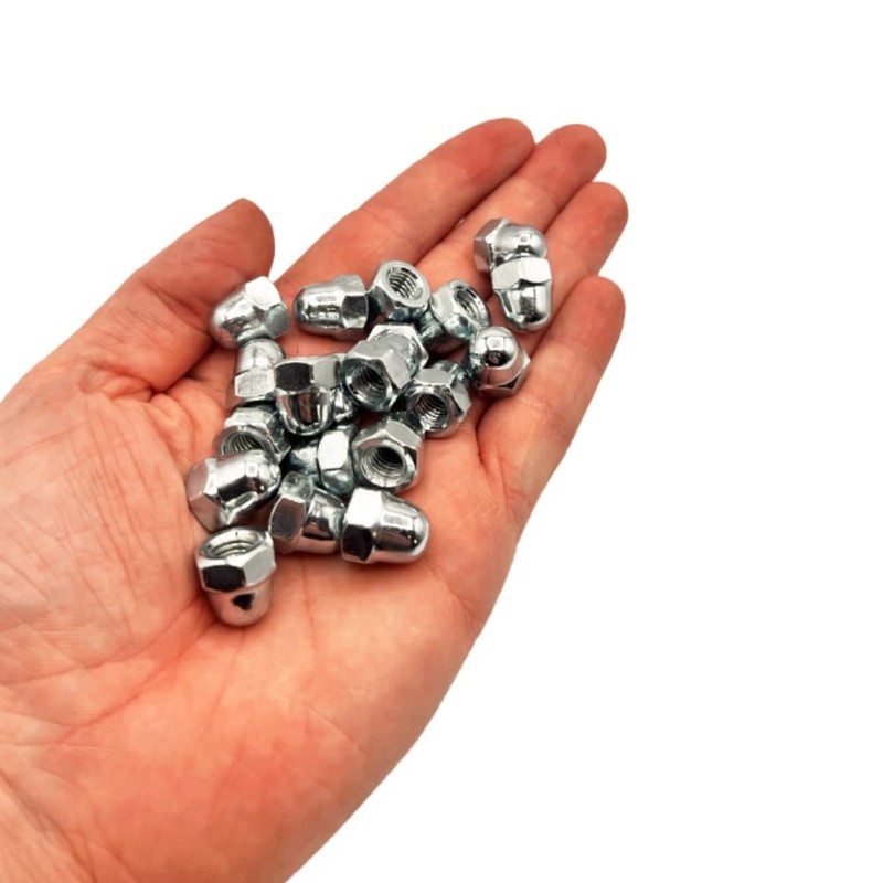 M8 (8mm) Dome Nuts Set - Steel Cap Nut -