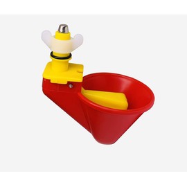 Farm Basics Peck Free Poultry Waterer Drinker Cups (4 pcs) for Chickens, Ducks, & Quail