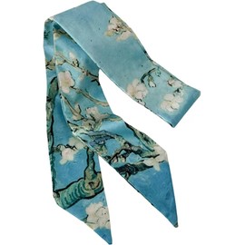 Silk Scarf Satin Hair Scarf Fashion Neck Scarfs for Women (Style1, 5.5 * 100cm)