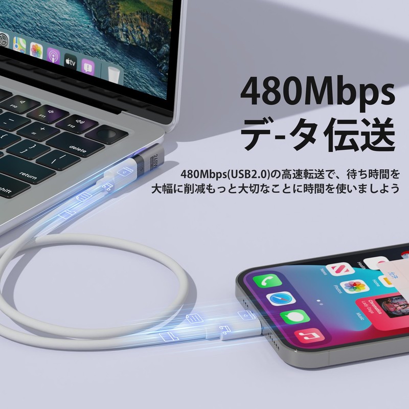 SIKAI CASE Magnetic USB C Converter Adapter, I-Shaped [2024 Launch,