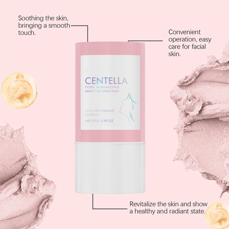 Centella Poremizing Quick Clay Stick Mask, Hydrating and Deep Cleansing