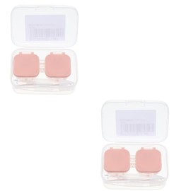 Beavorty 2pcs Box Travel-Safe Sunglasses Organizer Compact Plastic Lens Storage Case