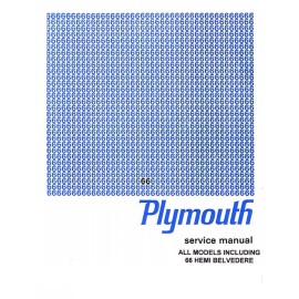 Plymouth 1966 Plymouth Belvedere Fury Satellite Shop Service Repair Manual