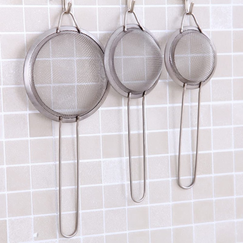 25CM Stainless Steel Strainer Fine Mesh Strainer Kitchen Sieve Fine