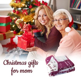 Mum Gifts for Mothers Day, Mum Birthday Gifts, Soft Flannel Blanket Gifts for Mum from Daughter and Son, Best Mum Gifts for Birthday Mothers Day Valentines Christmas, Mum Blanket 60" * 50"