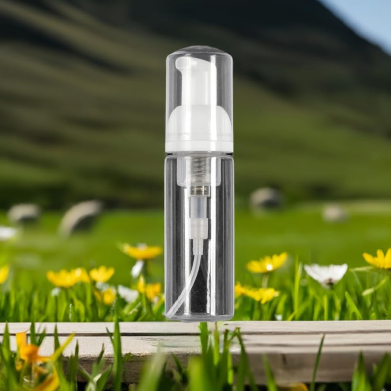 JUVITUS 1.7 oz / 50 ml Clear PET Plastic Travel