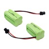 Gecoty 4.8V RC Battery, 2 Pack 1000mAh NiMH AAA Rechargeable