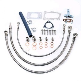 Kinugawa Turbo Oil & Water Line Kit (Full Kit) Fit RB25DET Skyline Stock T3 Top Mount