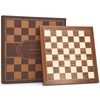 AMEROUS 15 Inches Walnut Wood Chess Board Only, Professional Tournament