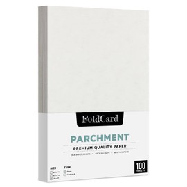 Fleece White Stationery Imitation Parchment Paper – Great for Posters, Bulletins, Certificates, Menus and Invitations | 24lb Bond, 60lb Text, 90gsm | 11" x 17" | 100 Sheets per Pack
