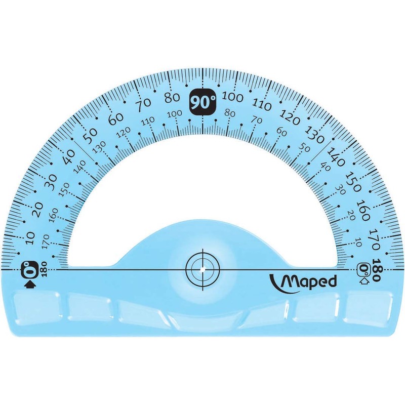 Maped 4 Piece Drive Set with Ruler 30 cm, Protractor