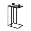 WLIVE Black Side Table, C Table End Table for Bedroom,