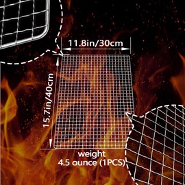 ciAmore Grill Topper, Disposable Grill Grates, 20Pcs 11.8X15.7 Inch Baking Rack Replacement, BBQ Accessories for Outdoor Smoker Grills