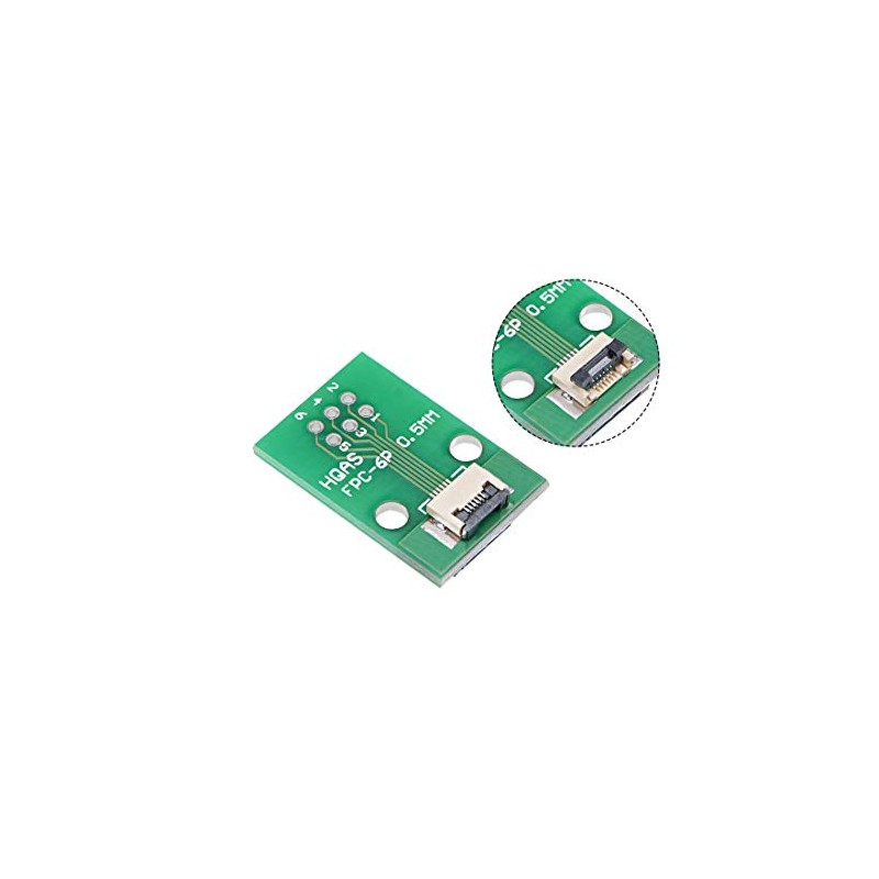sourcing map FFC FPC 6 Pin 0.5mm 1mm Pitch to