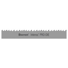Starrett Intenss Pro-Die Band Saw Blade, Bimetal, Intenss Tooth, Wavy Set, Neutral Rake, 156" Length, 1/2" Width, 0.025" Thick, 14-18 TPI