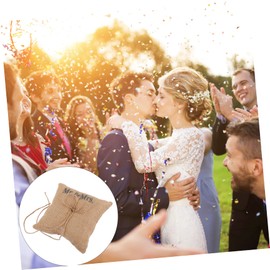 Parliky 1pc Bowknot Cushion Pillow Premium Wedding Holder for Ceremony Engagement Home Decor Delicate Design Wedding Supply