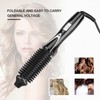 Ceramic Tourmaline Foldable Anion Hair Brush Curler Hair Curling Iron