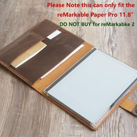Genuine Leather Case for remarkable paper pro 11.8“, remarkable paper pro Cover with Premium Pen Holder, 606B-SC11.8