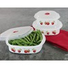Reston Lloyd Nesting Microwave Containers, Set of 3, Adjustable Steam