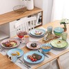 16 Piece Charm Porcelain Ceramic Dinnerware Set, Service for 4