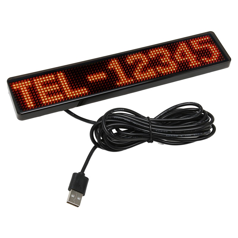 LED Matrix Panel 12x72 Dots Bluetooth APP Control Programmable Scrolling