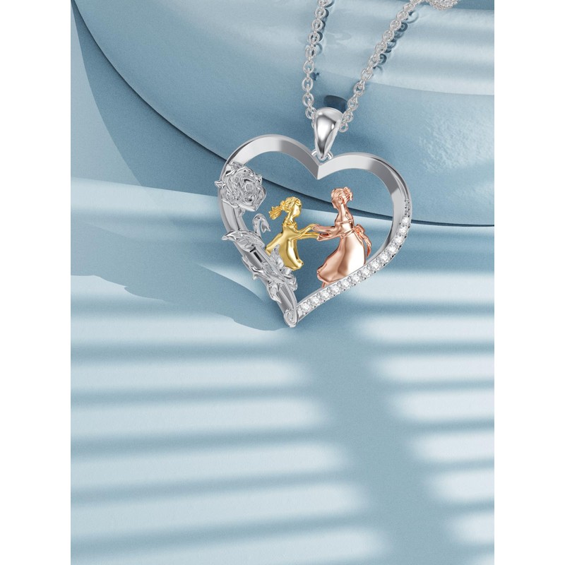 POTOPYY - Collar de plata de ley 925 para madre