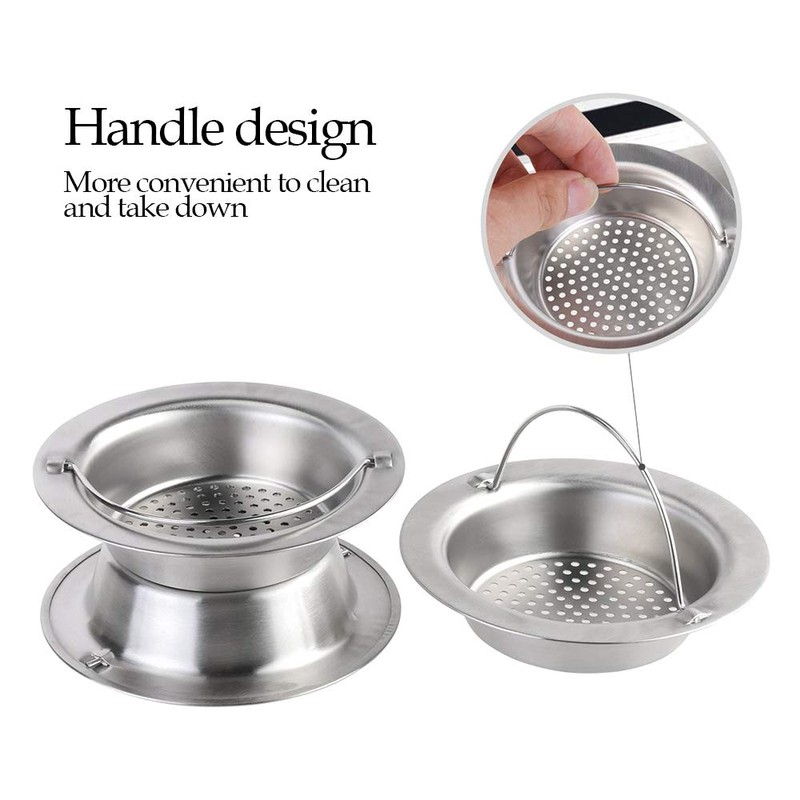 YOFASEN Kitchen Sink Strainer - Stainless-Steel Filter Hand-held Drain Protectors