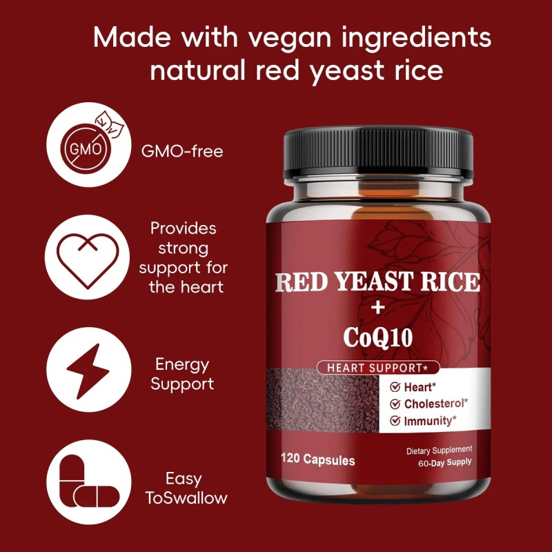 Atumom Arroz Levadura Roja Con Coq10 120 Cápsulas