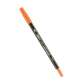 Uchida 1122-C-88 Marvy Extra Fine Tip Le Plume II Double Ender Marker Pen, Terra Cotta