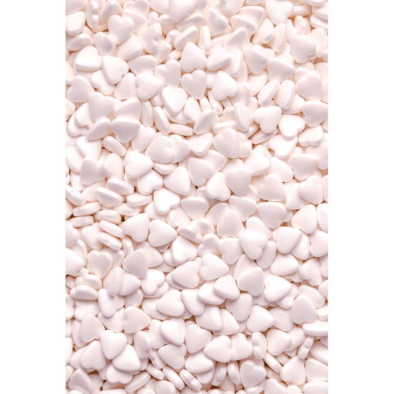 SPRINKLY - Tablet Hearts - White - 25g