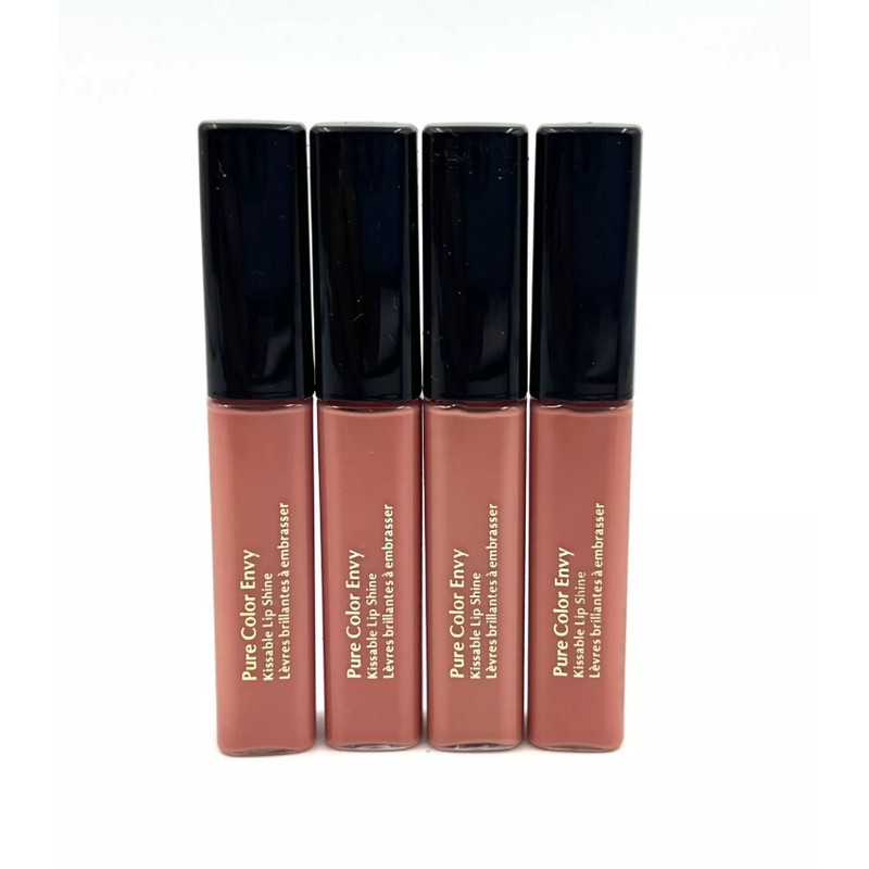 4Pcs: Estee Lauder Pure Color Envy Kissable Lip Shine ~