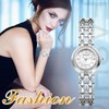Oidea Bracelet Watches for Women: Elegant Full Rhinestones Diamond Bezel