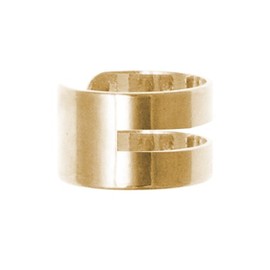 Simple 9ct Yellow Gold Ear Cuff (non-pierced) clip on helix earring