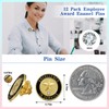 12 Pcs Employee of the Month Lapel Pin 3/4 Inch