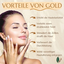 Green idea - Face Cream with Gold - Anti-Wrinkle Cream with 24k Gold - Mature Skin - Revitalising - Anti-Ageing - Moisturising Cream - Pure Gold Particles - Youthful Skin - 50ml (1)
