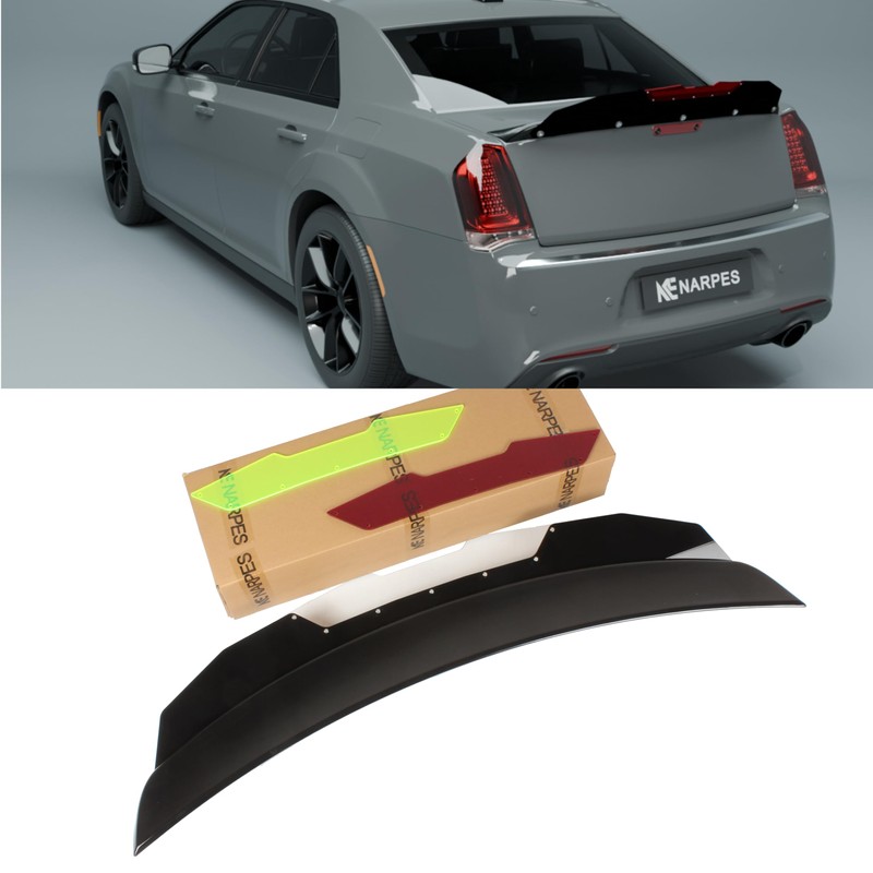 Rear Spoiler+Wickerbill Combo Overlap Type Ⅲ Narpes Style for 2011-23