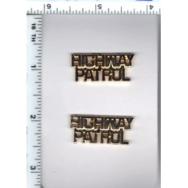 Generic Highway Patrol Collar Brass - Gold Color
