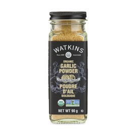 Watkins Gourmet Organic Spice Jar, Garlic Powder, Non-GMO, Kosher, 90 g