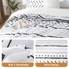 BOLINLIVING Comforter Set, Boho Stripe Comforter Set, Bed in a